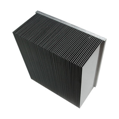 Square Insert Fin Air Cooling Aluminum Heat Sink Extrusion