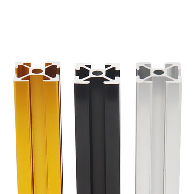 Anodized Black Gold Silver Champagne Exhibition Display Aluminum Profiles