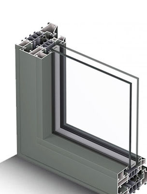 6061 6063 Electrophoresis Double Glazed Aluminum Window Frame Profile