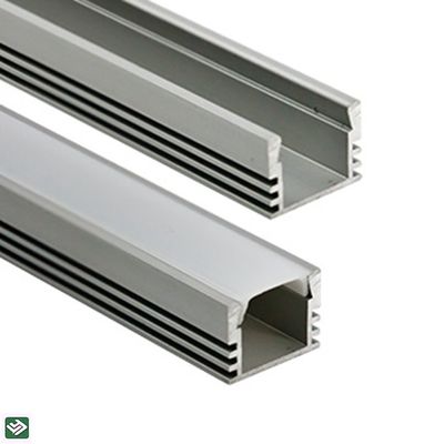 U Style LED Channel Powder Coated Aluminium Extrusion Profiles