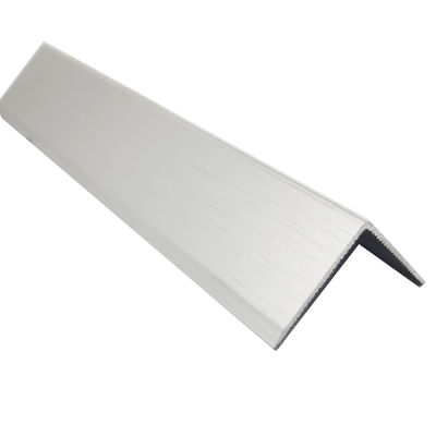 Marble Fixed Angle L Shaped Mill Finish Aluminum Extruded Profiles