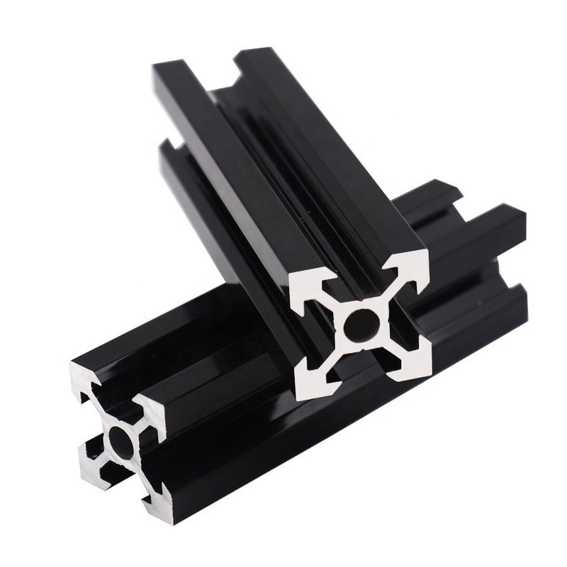 Black Anodized 80X80 Aluminum Assembly Line Extrusions
