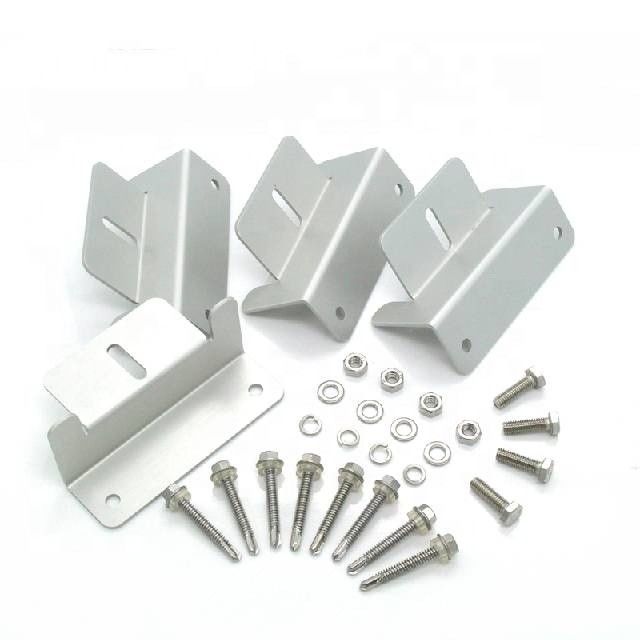 Anodised Aluminium Alloy Extrusion Profiles Clamp For Solar Mounting System
