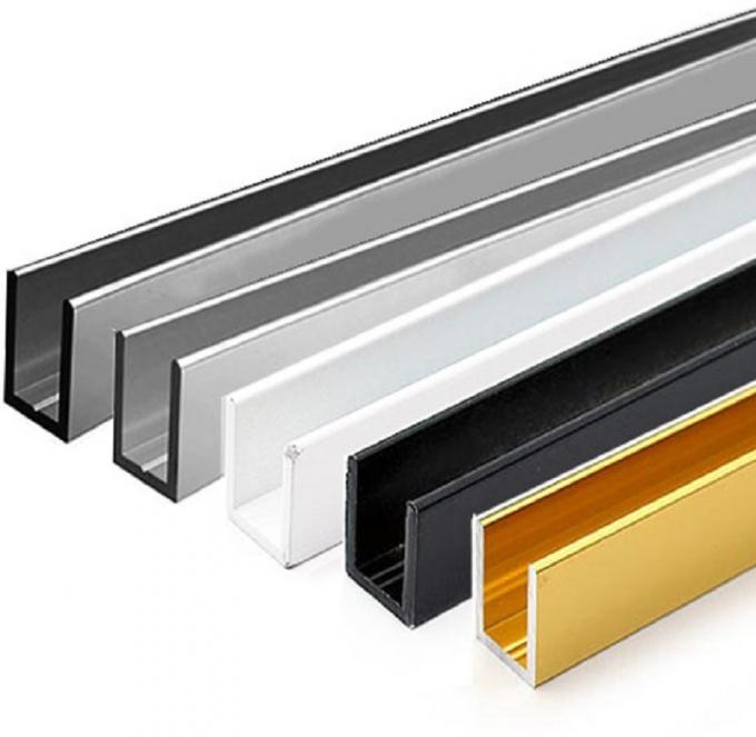 U Shaped Standard Aluminium Extrusion Profiles