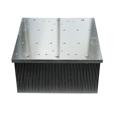 Square Insert Fin Air Cooling Aluminum Heat Sink Extrusion