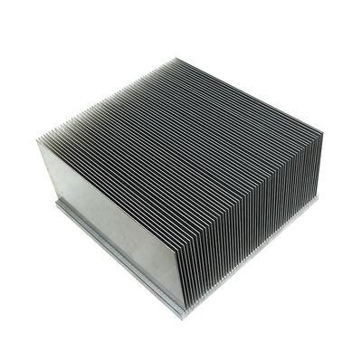 Square Insert Fin Air Cooling Aluminum Heat Sink Extrusion