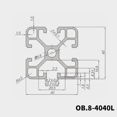 Face Mask Machine Frame 4040 4080 Aluminum Assembly Line Extrusions