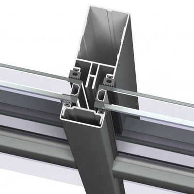 Fully Visible Frame Decoration Curtain Wall Extruded Aluminum Profile
