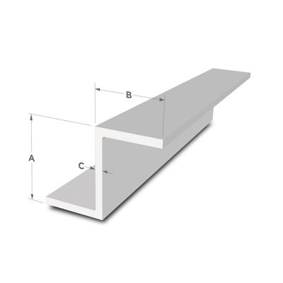 Z Shaped 0.7MM Exterior Photovoltaic Solar Aluminum Profile