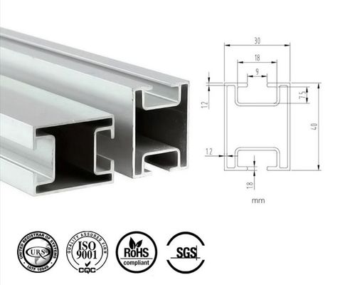 Durable Solar PV Support Rail Aluminum Solar Panel Frame