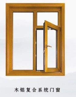 3D Wooden Color Thermal Break Sliding Aluminium Alloy Door And Window