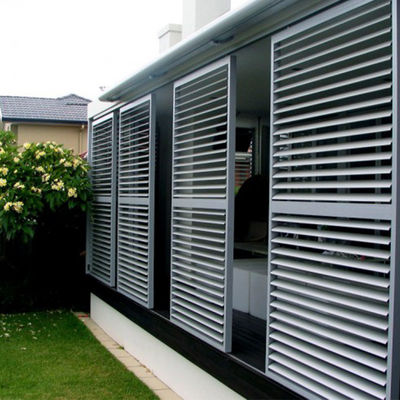 Customized Powder Coated/PVDF Adjustable Enhanced Weather Proof Aluminium Shutter Louvre