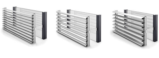 Australia AU/NZ Standard High End Aluminium Louvre Blade Window Shutter Glass Balcony Window Shutters