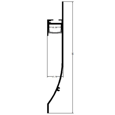 Marble Edge Powder Coated 6063 T5 T6  Aluminum Tile Trim Corners