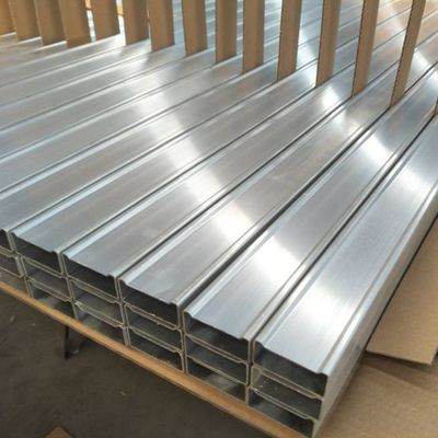 Extruded Hollow Aluminium Rectangular Tube For Ladders