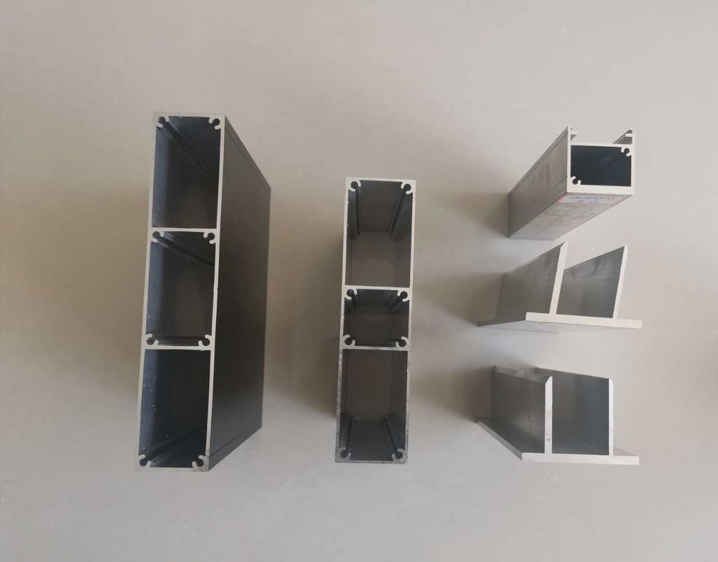 Extruded 6063 T5 0.08MM Curtain Wall Aluminum Frame Profile